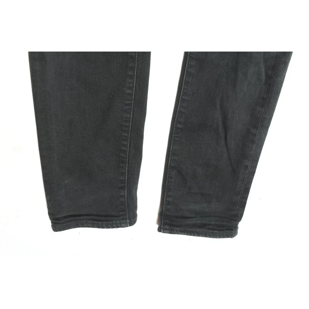 Levis Premium 510 Jeans Mens 34x34 Black Skinny Fit Tapered Leg Cotton Denim